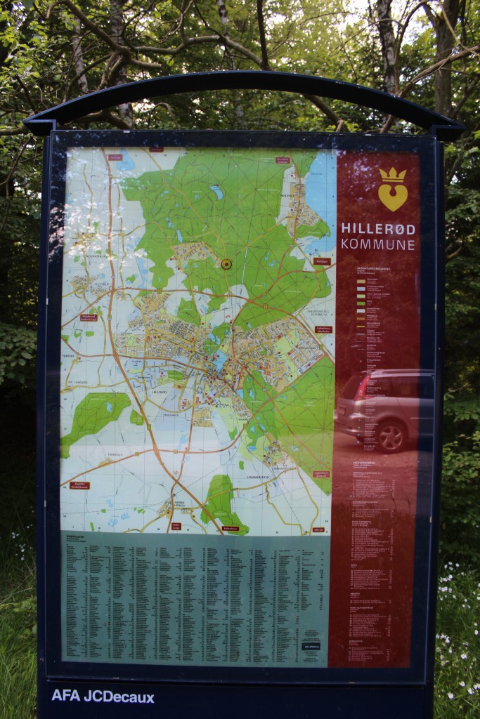 Oversigtkort over syd-vestlig del af Gribskov og Hillerød kommune. Foto den 9. juni 2015 af Erik K Abrahamsen
