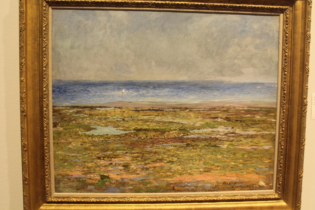 Carl Fredrik Hill: Havbrise, Luc-sur-Mer, august 1876. Olie på lærred, 64 x 80 cm