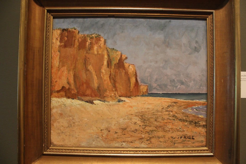 Carl Fredrik Hill: "Les falaises, Luc-sur-Mer, 1876. Olie