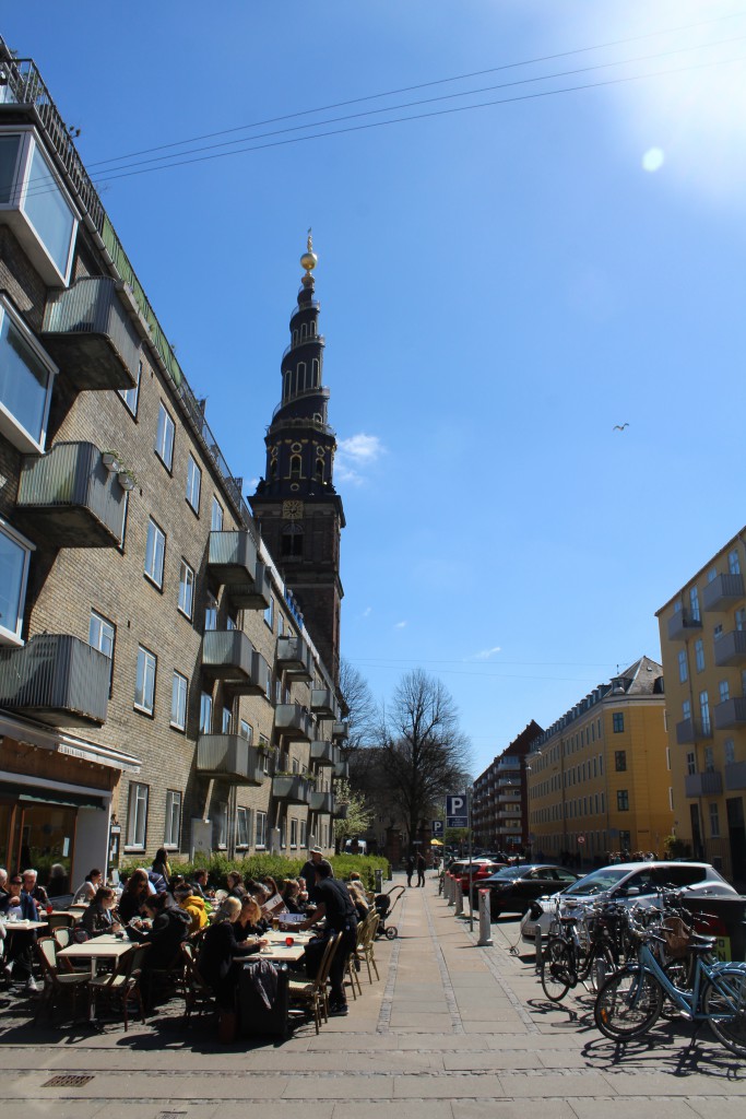 Christianshavn Canal. View in direction south from Sct. Anna Bridge to Our Saviour Church. Photo 4. may 2016 by Erik K Abrahamsen.