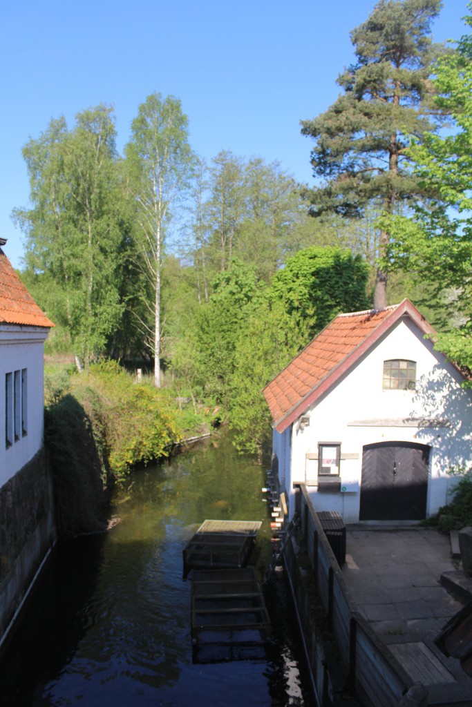 Esrum Mill. View from ground floor to stream running out of the mill. Photo 12. may 2016 by Erik K Abrahamsen.0