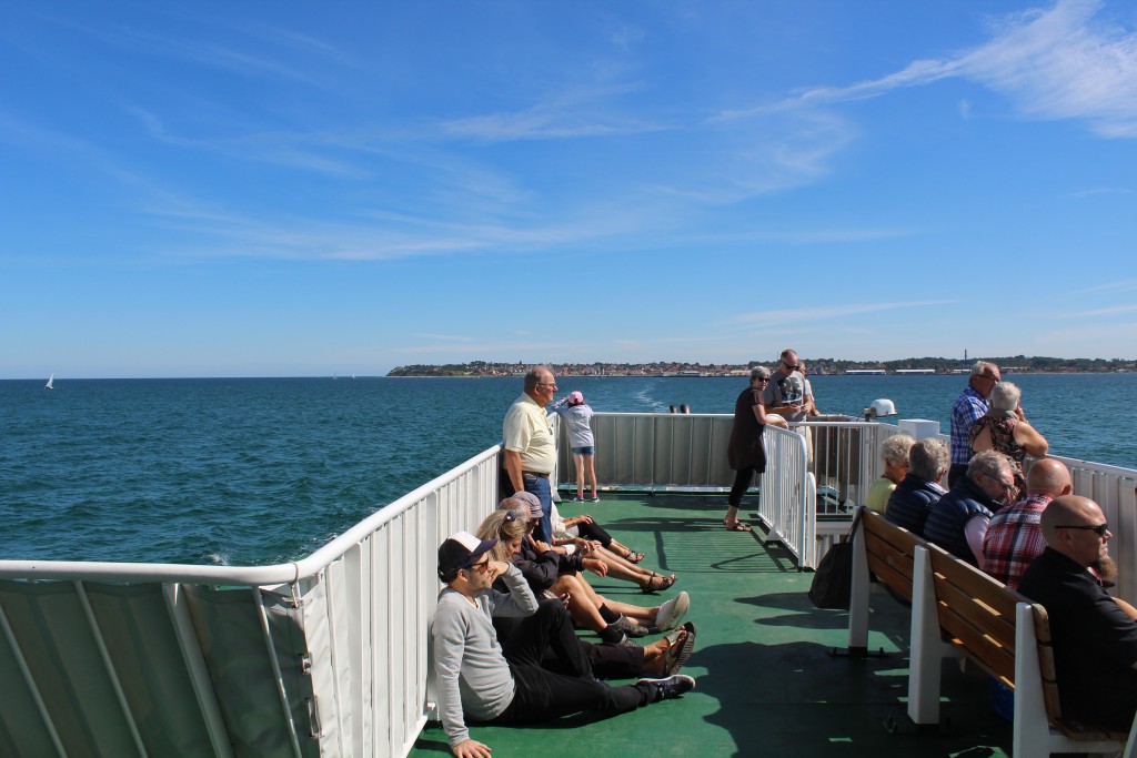 View from ferry "ISEFJORD" in direction east to Hundested and Halsnaes. Photo 