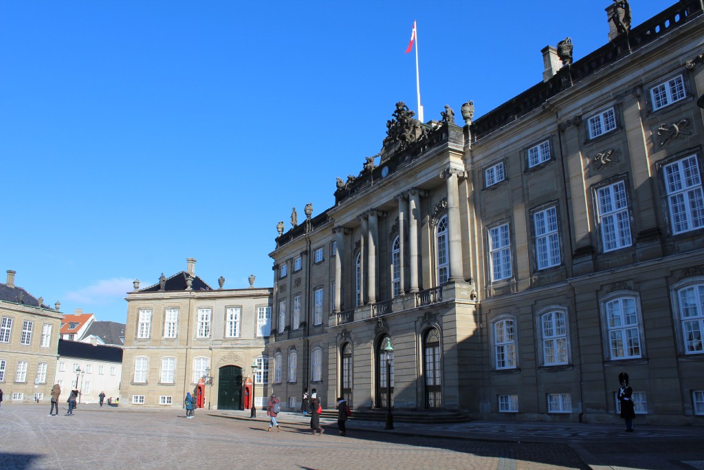 Amalienborg Royal Palaces. View to rockdorff Palace. Photo 22. february 2018 by erik K Abrahamsen.