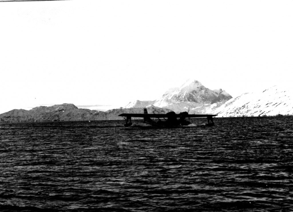 Catalina fly klar til at lette fra Arsuk Fjord. Foto 1961.